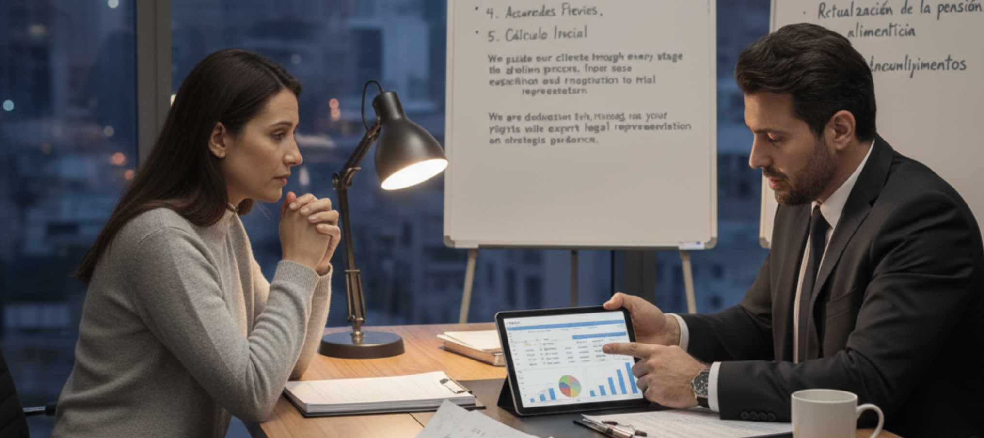 Especialista en reclamación de pensión alimenticia